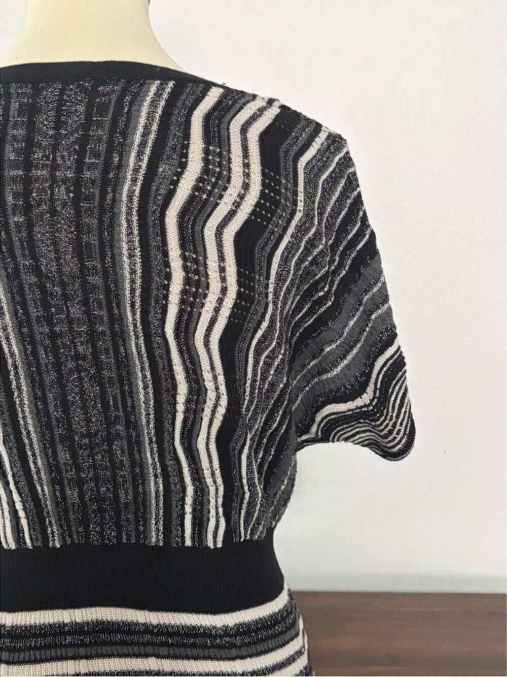 and White Striped Kn